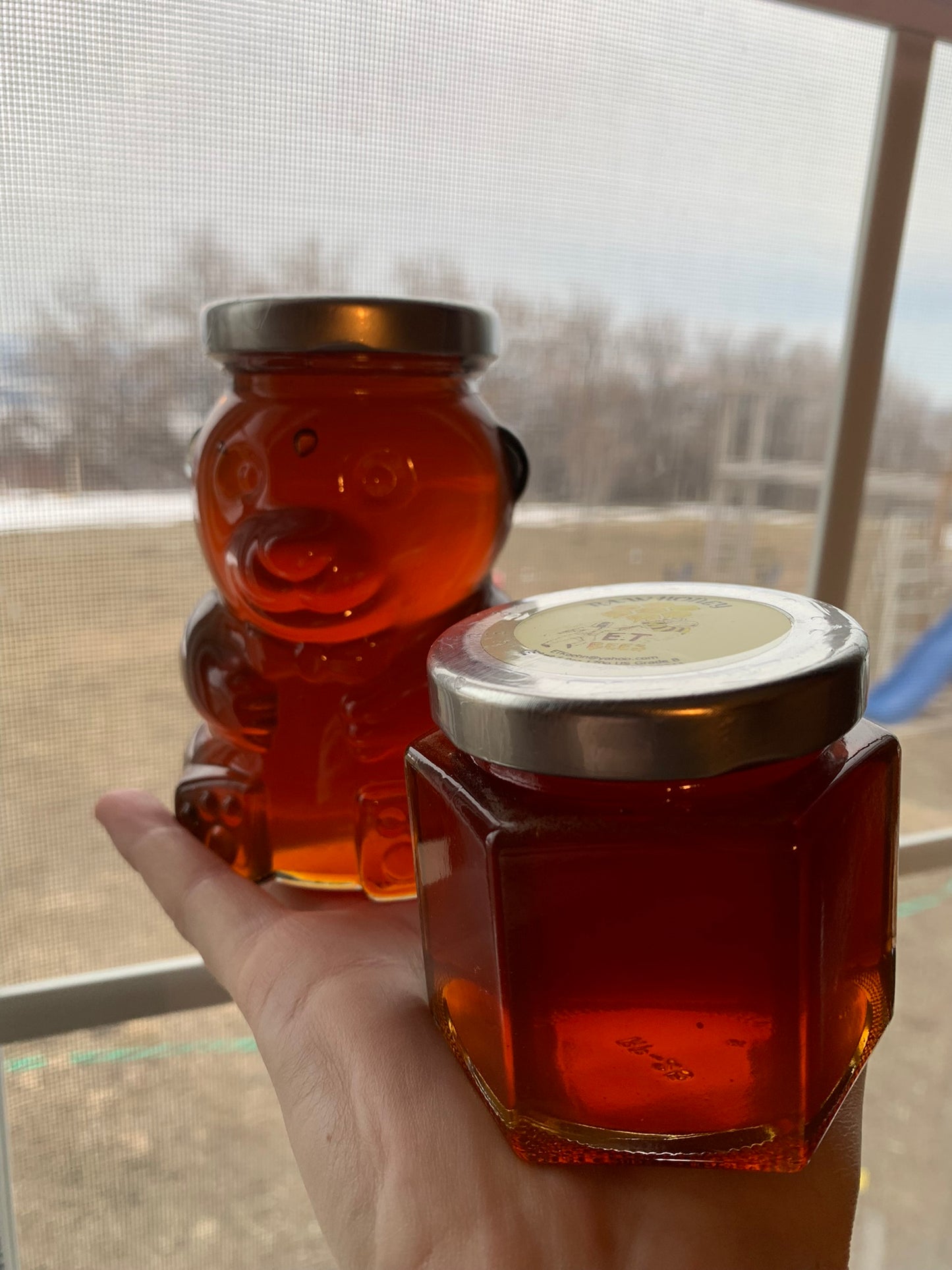 6oz Hex Honey Jar